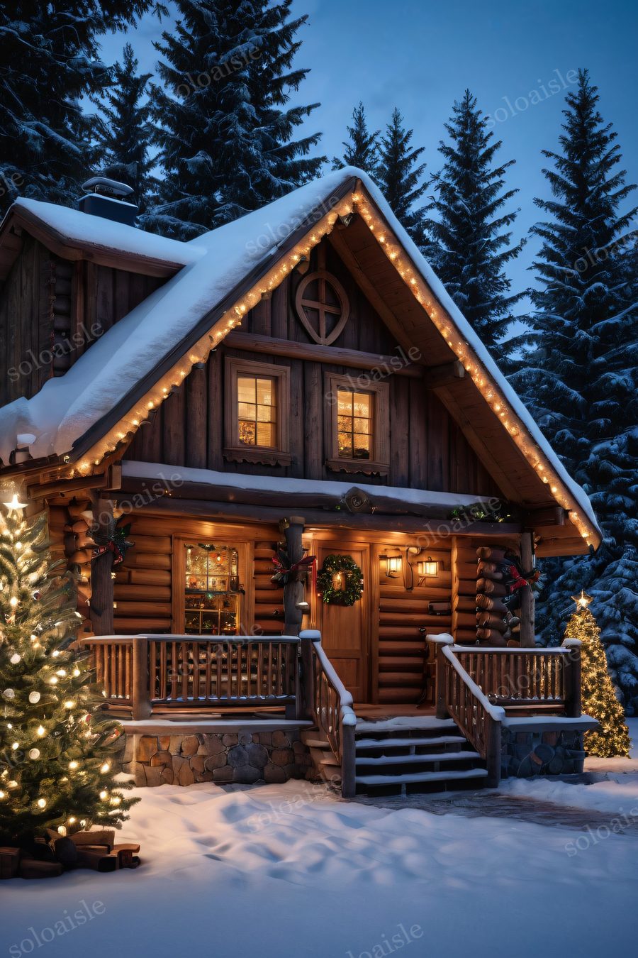 Cozy Christmas wallpaper preview
